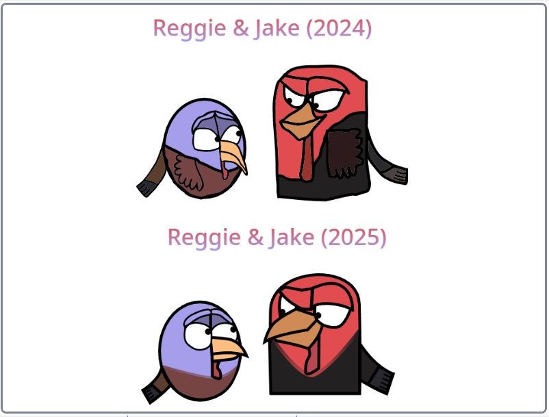 OrochiRanma35's tweet image. Reggie &amp;amp; Jake from Free Birds in the Classic Angry Birds Art Style
#Thanksgiving #FreeBirds #scratchprojects 

Here are the original pages:
scratch.mit.edu/projects/10942…
scratch.mit.edu/projects/12433…