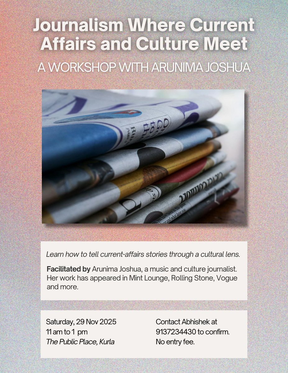 Why should urban organic-food consumers care about rural farmers? How does a Kerala apparel factory connect to conflict zones and political stances? How can arts from conflict regions create a listening experience that sensitises the dominant group?

Answers to these Qs with me!!