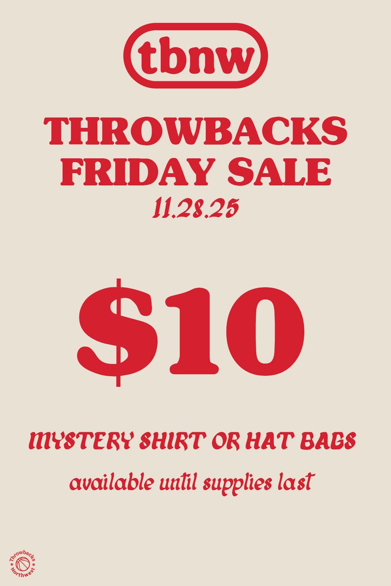 ThrowbacksNW's tweet image. Throwbacks Friday Sale this Friday!