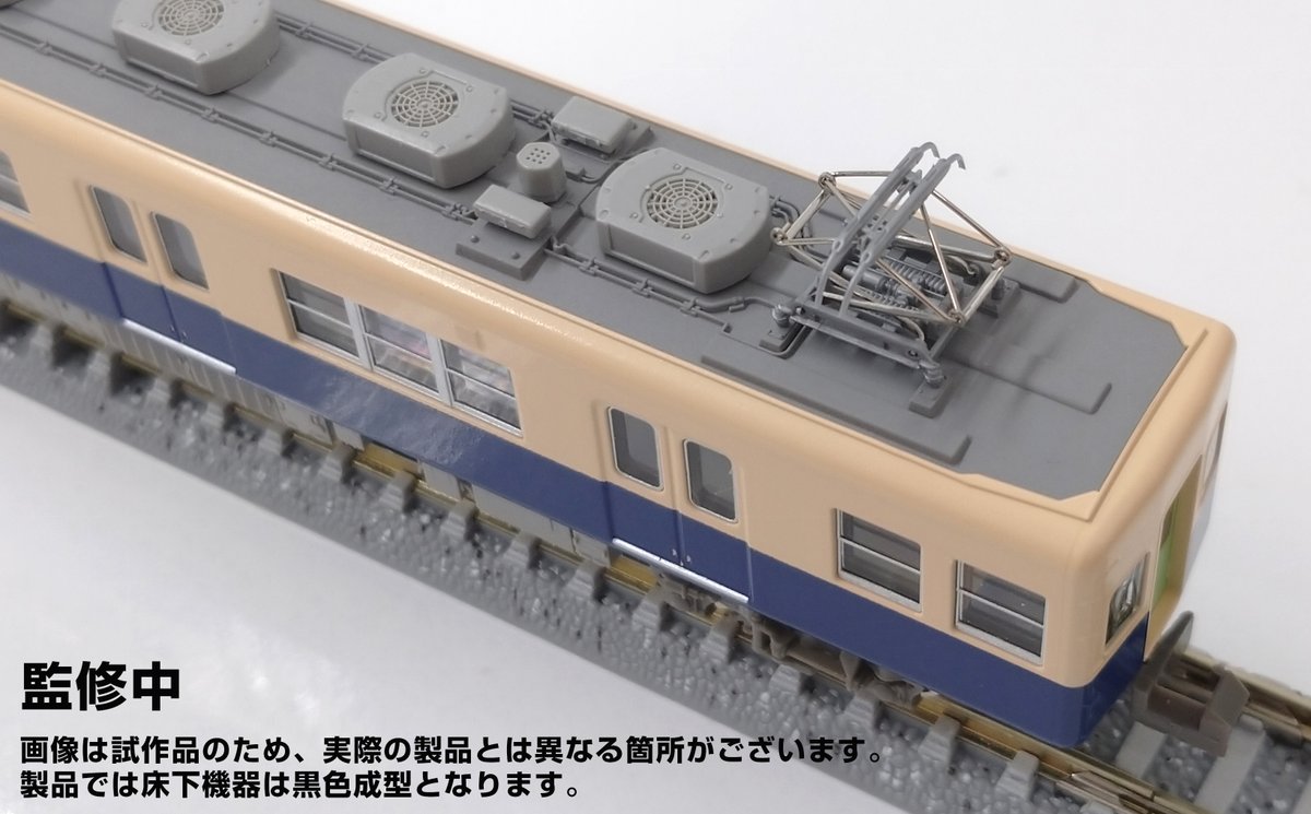 Model_Greenmax's tweet image. 2026年5月発売予定の #阪神5131形 のご案内です。 
製品は4両全ての屋根と床下機器に加え、奇数車（パンタグラフ搭載車）の妻面を新規製作し、東芝製電機子チョッパ制御装置を搭載した5131形の特徴を再現します。
「“たいせつ”がギュッと。」マークは有無を選択式で、ヘッドライトは電球色となります。