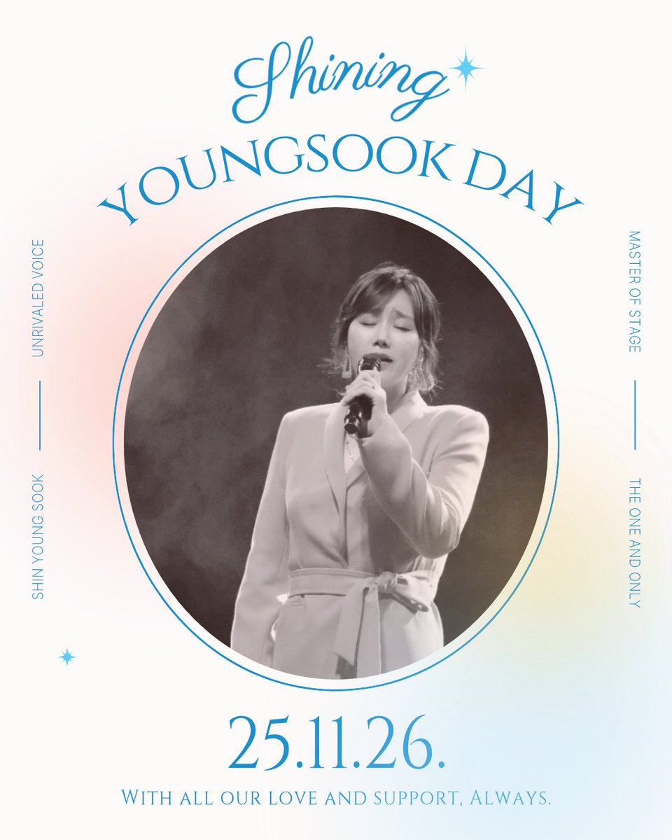 mamanimofficial's tweet photo. ❤️ 𝙃𝙖𝙥𝙥𝙮 𝙔𝙤𝙪𝙣𝙜𝙨𝙤𝙤𝙠 𝘿𝙖𝙮 ❤️
⠀
11월 26일, 무대 위 가장 빛나는 별
신영숙 배우님의 생일을 진심으로 축하합니다!

마마님의 모든 날이 행복으로 가득하고 항상 빛나기를 소망합니다. 😘🫶

#신영숙 #별까패 https://t.co/SOvv0IsDUj