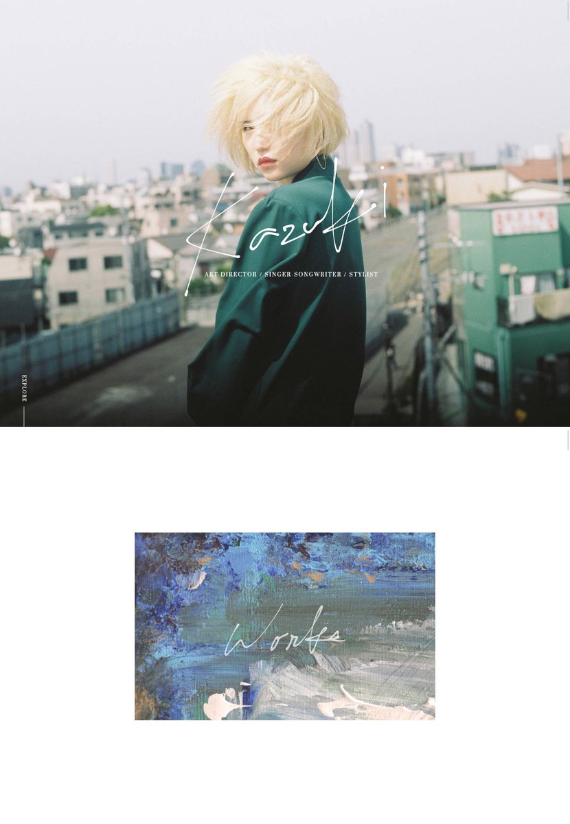 designnokoto's tweet image. クールなデザイン。
（動きも素敵です）

Kazuki
designnokoto.com/wd/1055

#Webデザイン #アイデア