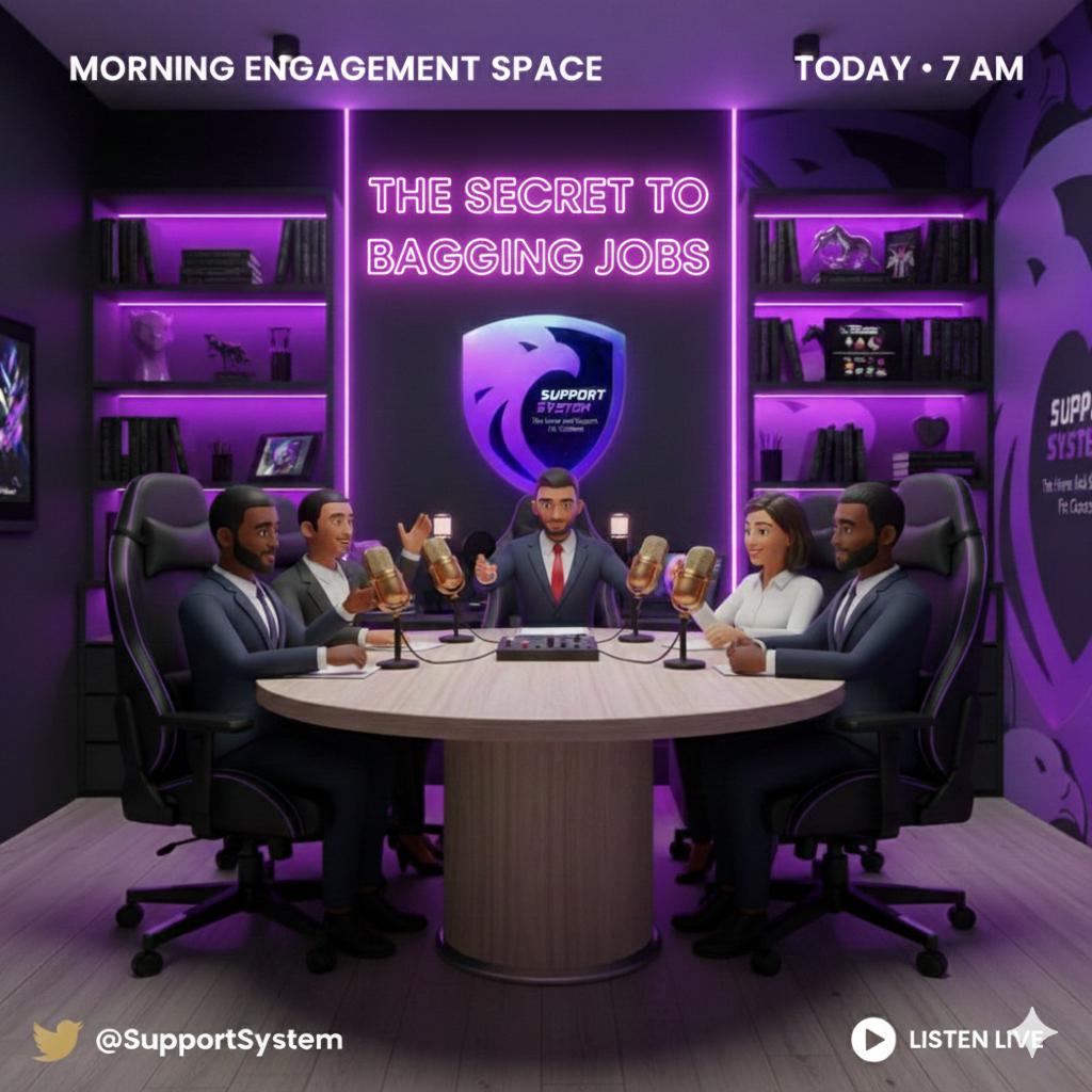 SSWEB5's tweet image. Heyyyyy frens!

This is to officially announce that our morning engagement spaces will be mixed with a bit of education. 

So, according to the poll, most of us voted for job hunting... and we&apos;ll kick start with that.

There&apos;d be a giveaway of 5 tg premium.

So see y&apos;all there!