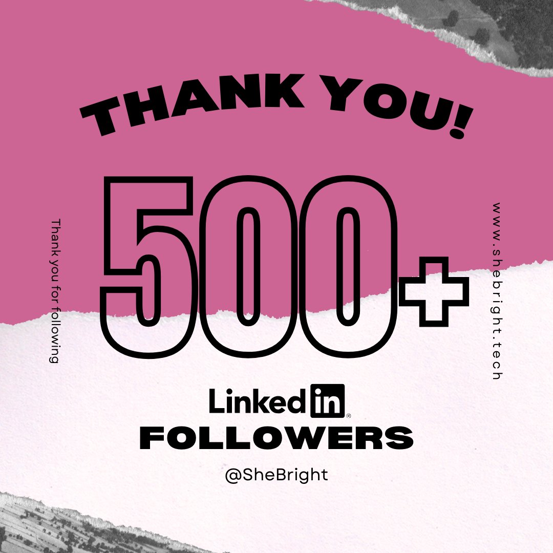 she_bright__'s tweet image. We just crossed 500+ followers on LinkedIn!
Each connection represents trust, collaboration &amp;amp; a shared mission to empower Tier-II &amp;amp; III students with industry-ready skills, modern labs &amp;amp; innovation.
Onwards to 1,000! Thank you for believing in @she_bright__ 
#EduTech #Milestone
