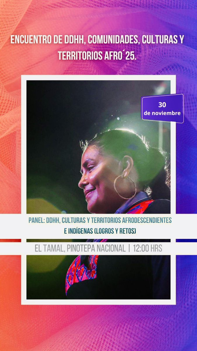 Bienvenida Eufrosina Cruz Mendoza presidenta de #FundaciónEufrosina este fin de semana nos vemos en el #Tamal #PinotepaNacional en 𝐄𝐧𝐜𝐮𝐞𝐧𝐭𝐫𝐨 𝐝𝐞 𝐃𝐃𝐇𝐇, 𝐂𝐨𝐦𝐮𝐧𝐢𝐝𝐚𝐝𝐞𝐬, 𝐂𝐮𝐥𝐭𝐮𝐫𝐚𝐬 𝐲 𝐓𝐞𝐫𝐫𝐢𝐭𝐨𝐫𝐢𝐨𝐬 gracias por tu suma de fuerzas.