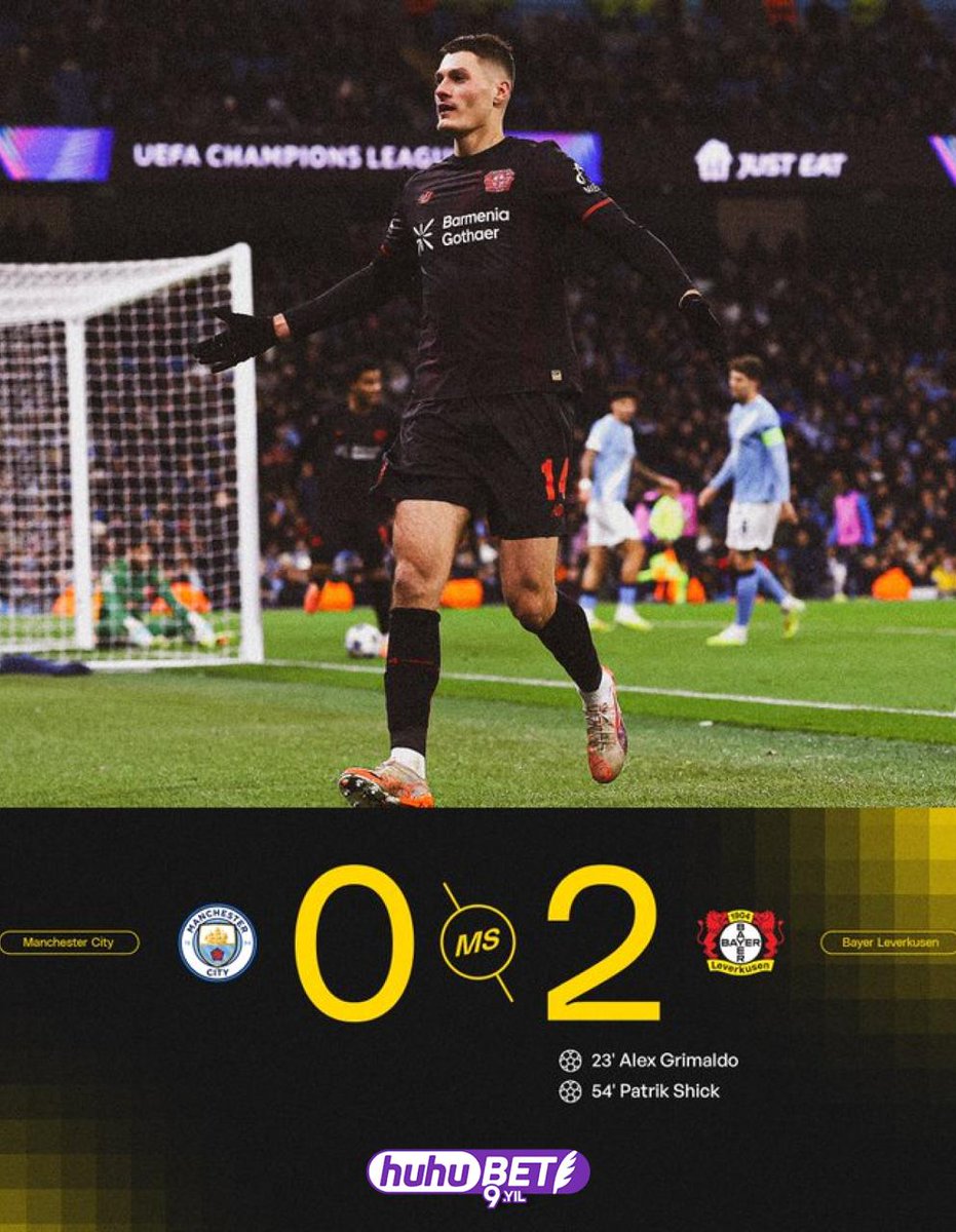 Manchester City 0 - 2 Bayer Leverkusen

Huhubet.online