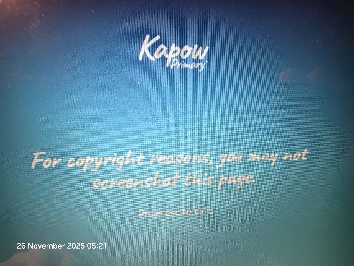TsuiAllen's tweet image. Not going to lie @kapowprimary but it&apos;s been a while since I logged into your portal. So impressed that from the landing page is already an opportunity to teach #PrimaryComputing to guide children to understand what copyright and screenshot means...
