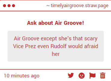 TimelyAirGroove's tweet image. ⚜️[Gimmicks]

Nhaaaa
She&apos;s a cutie pie!
She never hesitates to help others!

It&apos;s just that half of Tracen are clinically insane, and the others are problem children who eat pasta with sugar for breakfast!
So she needs to apply her authority!

timelyairgroove.straw.page