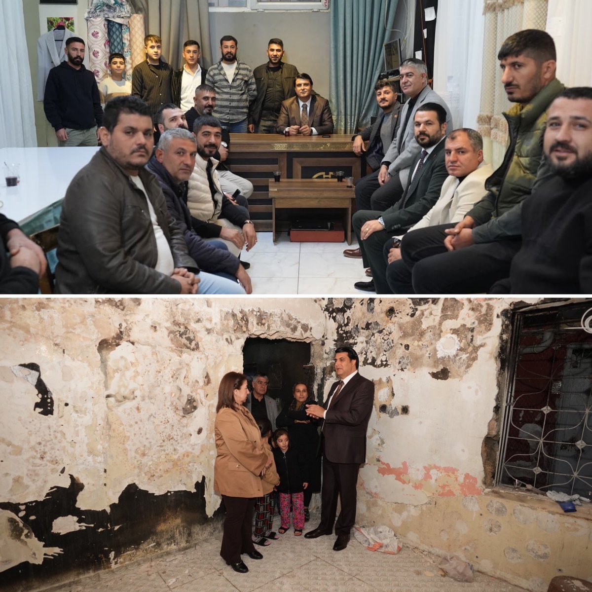 umutymz's tweet photo. GATEM ve Seyrantepe’de esnafımızı ziyaret ederek sohbetlerine ortak olduk, taleplerini dinledik.

Çıksorut Mahallemizde yangın nedeniyle evi hasar gören ailemizi ziyaret edip incelemelerde bulunduk. En kısa sürede evlerini daha güzel hale getireceğiz inşallah.

Şehitkamil Sanat Galerisi’nde Sevin Gökseven’in 3. kişisel karma sergisinin açılışını gerçekleştirirken, Uludereliler Derneği’nde vatandaşlarımızla fikir alışverişinde buluştuk.

Vatandaşlarımızla iç içe, her an onların yanında olmaya devam edeceğiz.