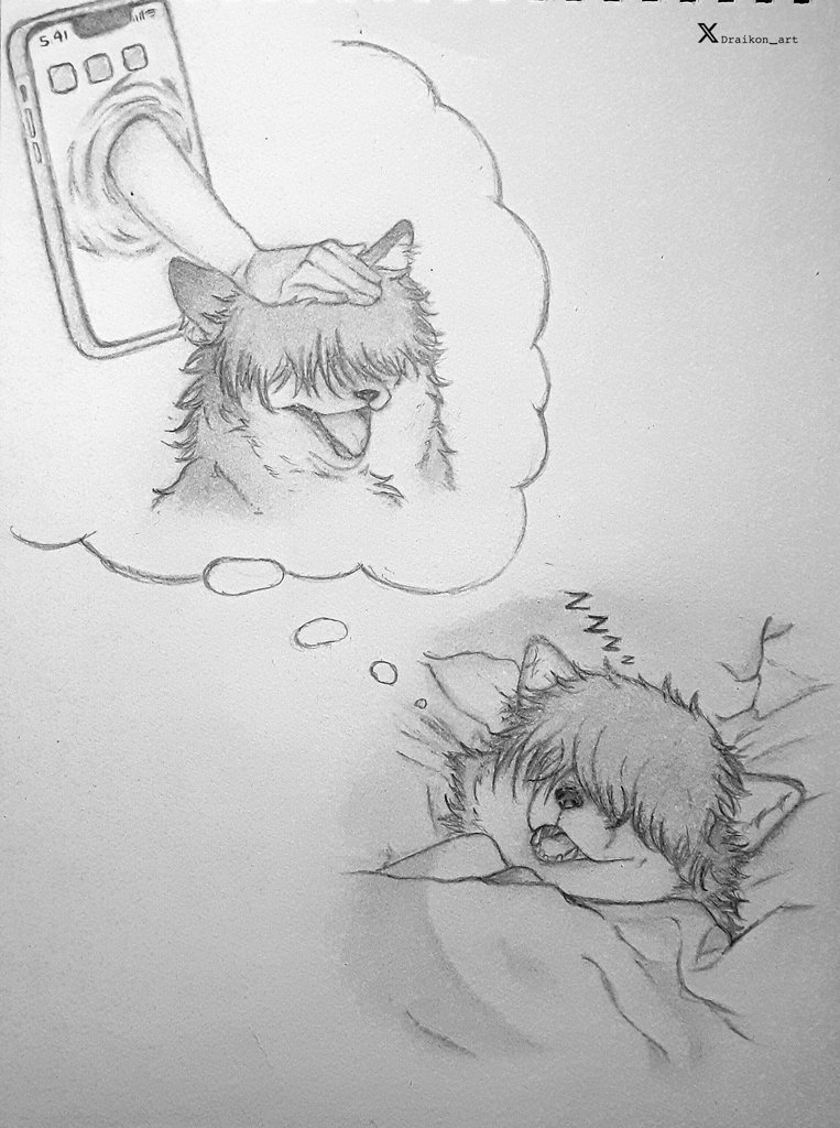 Tender dreams 🦊💤

It seems we now know what Kio dreams about💖
Character: Kio (Draikonart)