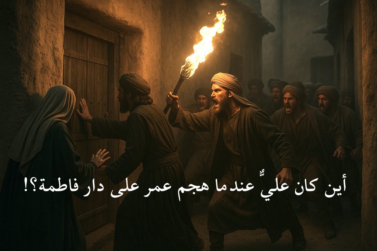 Cosmos_politic's tweet photo. أين كان عليٌّ عندما هجم عمر على دار فاطمة؟! 

حين يسأل هذا السؤال فإنه غالبًا لا يقصد بحثًا عن الحقيقة، بل يطرح كحجّة جدلية لرفض أصل حادثة الهجوم على الدار. ولكن المفارقة أن هذا السؤال نفسه حين يُفكَّك منطقيًا وبالرجوع إلى مصادر أهل السنة يصبح دليلًا إضافيًا على وقوع الاعتداء، لا نفيًا له. لأن كل الروايات التي بين أيدينا، وكل ما دوّنته مصادر القرن الثاني والثالث والرابع، تشير إلى أن البيت اعتُدي عليه فعلًا، وأن فاطمة هُدِّدت وتضررت، وأن عليًّا كان داخل البيت لكنه لم يبدأ قتالًا.

أنت أمام مشهد تاريخي معقّد، فيه نصوص كثيرة في كتب السنة، لا في كتب الشيعة. وكلما حاولنا الهروب من الحقيقة، تعقّد السؤال أكثر.

لنبدأ إذن بالأصل: هل ورد الاعتداء على بيت فاطمة في المصادر السنية؟ نعم، وبشكل لا يمكن إنكاره. نصّ ابن قتيبة الدينوري في الإمامة والسياسة يروي أن عمر جاء إلى بيت فاطمة ومعه جمع من الصحابة، وهدّد بإحراق البيت إن لم يخرج من فيه: «واللهِ لَئِنْ لَمْ تَخْرُجُوا لَأُحَرِّقَنَّهُ عَلَيْكُمْ». هذه ليست رواية شيعية؛ هذا كتاب مؤرخ سني. الطبري يروي في تاريخه أن عمر جاء إلى البيت وفيه كبار المهاجرين من أنصار علي، ومعه نار ليحرق الدار. ابن عبد ربّه في العقد الفريد يسجل نفس الوعيد بالحرق. وحتى البخاري نفسه ينقل أن فاطمة ماتت وهي “واجدةٌ” على أبي بكر، أي غاضبة شديد الغضب، وأنها رفضت السماح له بالدخول عليها. هذه ليست إشارات هامشية؛ هذه ملامح صريحة لخصومة وحدّة وصدام وقع بالفعل.

إذن، إذا ثبت الاعتداء بهذا الشكل، يعود السؤال ليُطرَح: أين علي؟ وكيف لم يتدخل؟

المشكلة أننا نتخيل المشهد كأنه ساحة معركة، وأن علي بن أبي طالب فارس بدر وأُحد، يجب أن يرفع سيفه فور دخول أي شخص إلى البيت. ولكن الإسلام نفسه يحرّم القتال داخل المدينة المنورة في ذلك الوقت، وهذا مذكور في صحيح البخاري أن المدينة حرام لا تُراق فيها الدماء، وعلي نفسه قال يوم الجمل إنه لم يخرج لقتال أهل القبلة إلا بعد أن بُغي عليه. فكيف سيبدأ بقتال داخل بيت النبي وفي المدينة؟

ثم إن النبي نفسه قال لعلي كما في صحيح مسلم عندما أمره النبي بكفّ اليد وعدم قتال المنافقين في المدينة لئلا يُقال إن محمدًا يقتل أصحابه وهذه قاعدة أصولية معروفة: كفّ اليد في الفتنة ليس جبنًا، بل حكم شرعي. علي كان أدرى الناس بوصايا رسول الله في عدم شقّ عصا الأمة.

السياق الذي تهمله العقول المتعجّلة أن الاعتداء كان اعتداءَ سلطةٍ على معارضة، لا مواجهة جيشين. عمر جاء بصفته ممثلًا للسلطة الجديدة، ومعه جماعة من كبار الصحابة. علي كان أمام لحظة خطيرة:
إذا حمل السيف، ستُستباح المدينة فورًا، وستسفك الدماء، وربما ينتهي الأمر بقتل فاطمة نفسها أمامه، لأن عدد المهاجمين أكبر من قدرة علي منفردًا على صدّهم، ولأن البيت كان محاصرًا من كل الجهات.

النصوص السنية التي توثق كلام عمر يوم الهجوم تكشف لنا نبرة حاسمة: الرجل جاء بقرار سياسي، لا بنزوة شخصية. وعلي كان يعرف أن فتح باب القتال في تلك اللحظة سيتحول إلى حرب أهلية داخل المدينة بعد أسابيع فقط من وفاة النبي. أي عاقل في مكانه سيجد نفسه بين نارين: حماية زوجته بقوة السيف الآن، أو تجنّب معركة تقتل مئات المسلمين في المدينة، فيُتَّهم فيها هو بأنه سبب الفتنة.

إذن علي لم يكن غائبًا، بل كان داخل البيت كما تقول الروايات. لكنه اختار موقف “كفّ اليد”، لا موقف “الخضوع”. الدليل؟ عندما دخلوا البيت، وثب علي على عمر حتى طرحه أرضًا كما روى ابن قتيبة. لكنه لم يشهر السيف. هذا يعني أن عليًا تدخل بقدر ما يستطيع دون أن يبدأ حربًا.

هذا السلوك هو نفسه سلوك علي يوم صلح الحديبية عندما قال للنبي: “والله لن أمحو اسمك من النبوة”. لكنه أطاع.
وهو نفسه سلوكه يوم وفاة النبي عندما آثر تجهيز النبي على الخروج للجدل في السقيفة.
وهو نفسه صبره على منع فاطمة من إرثها لأنه لم يرد شق عصا الأمة.
المنطق هنا واضح: علي لا يتصرف برد فعل غضبي، بل برد فعل شرعي.

ثم إن الروايات السنية تقول بوضوح إن فاطمة كانت خلف الباب عندما ضغطوه عليها. هذا يعني أن الهجوم كان مباغتًا وسريعًا ولم يكن وقتٌ يسمح لعلي بالتجهز لقتال أو مواجهة. الهجوم لم يكن معركة، بل اقتحام سياسي.

خذ مثالًا من السيرة: ألم يكن النبي ﷺ نفسه أشجع البشر؟ أين كان في ليلة الهجرة حين نام علي في فراشه وترك المشركون بيته محاصَرًا؟ لماذا لم يقاتلهم؟ لأن القتال ليس معيار الشجاعة دائمًا، بل الحكمة.

إذن، لماذا لا ينفي عدم تدخل علي وقوع الاعتداء؟
لأن موقف علي لم يكن ضعفًا ولا غيابًا، بل قرارًا واعيًا لعدم إسالة الدم داخل المدينة. ولك أن تتخيل النتيجة لو قتل علي واحدًا من الصحابة عند الباب:
سيجتمع ضده جميع المهاجرين والأنصار، وتتحول المدينة إلى حمّام دم، وسيُقتل هو وفاطمة والحسن والحسين.