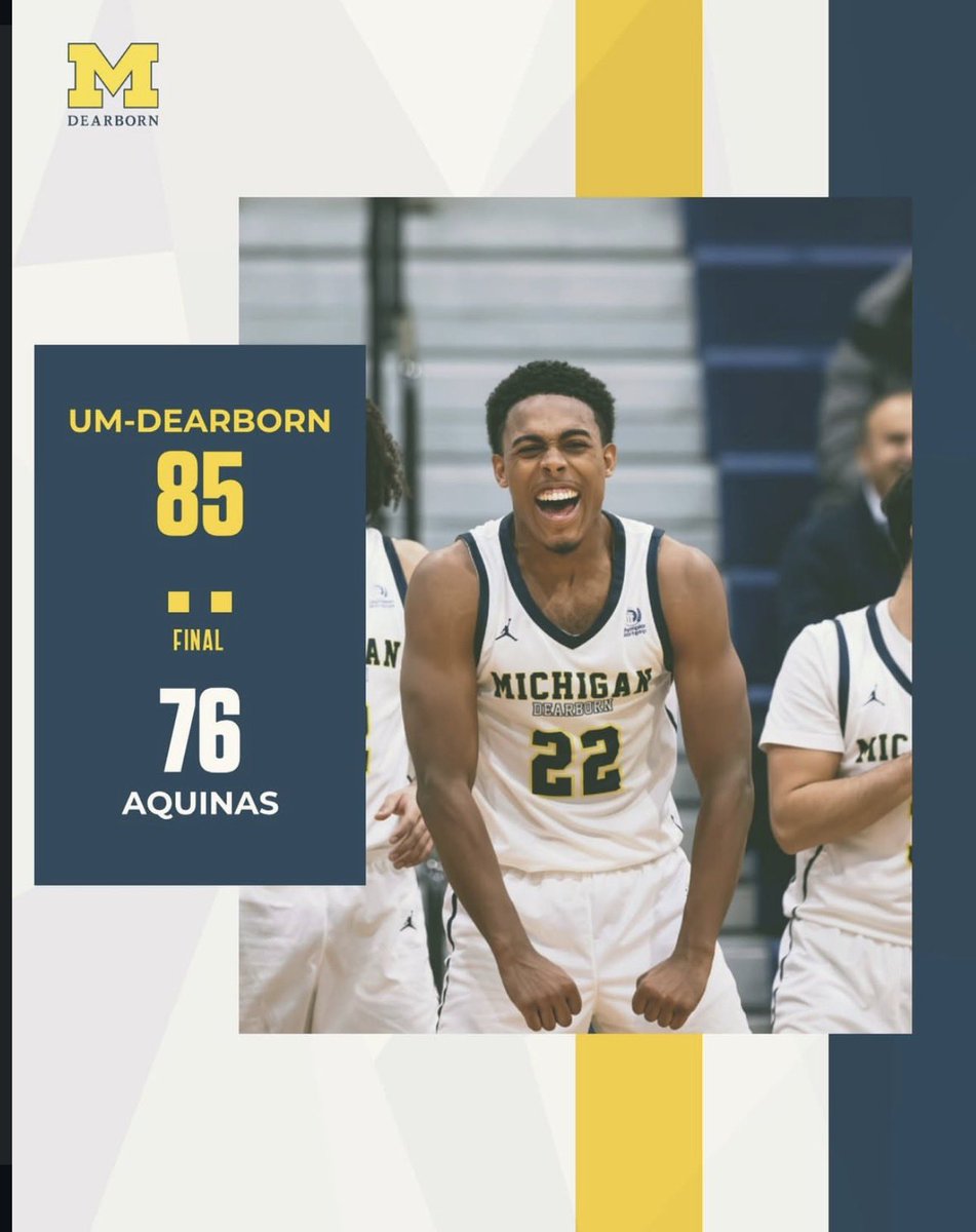 University of Michigan - Dearborn Men's Basketball tweet media