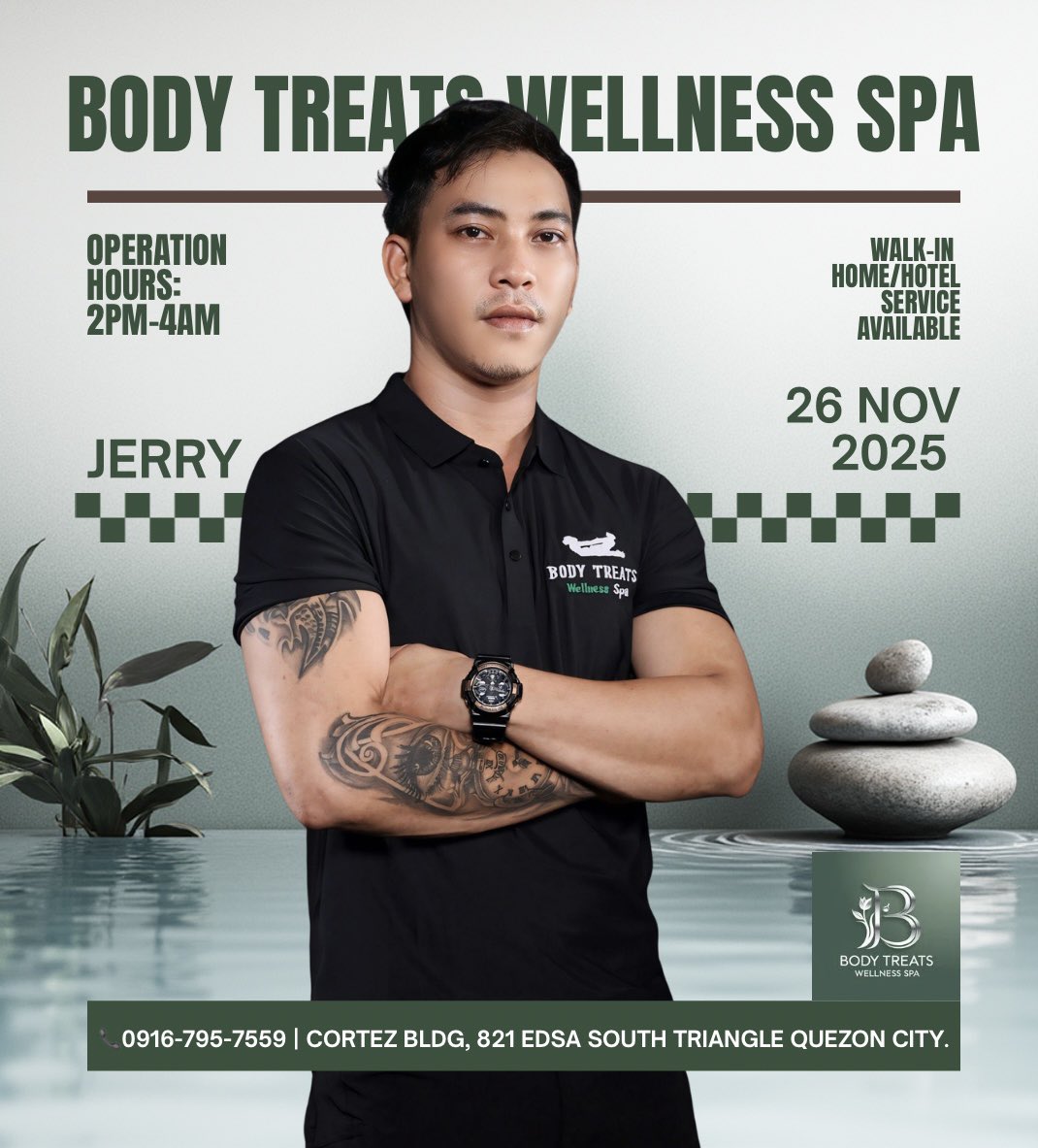 bodytreatsQC's tweet image. Need a midweek reset?
Enjoy a soothing massage this Wednesday. ✨
#MidweekCalm #BodyTreatsWellness #BookToday