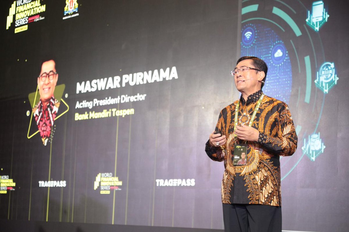 Tradepassglobal's tweet image. Day 2 opens with Maswar Purnama sharing how digital onboarding, AI advisory, and secure digital identity are redefining pension banking in Indonesia.

#WFIS2025 #MandiriTaspen #DigitalPensions #WFISIndonesia2025 #WFISIndonesia