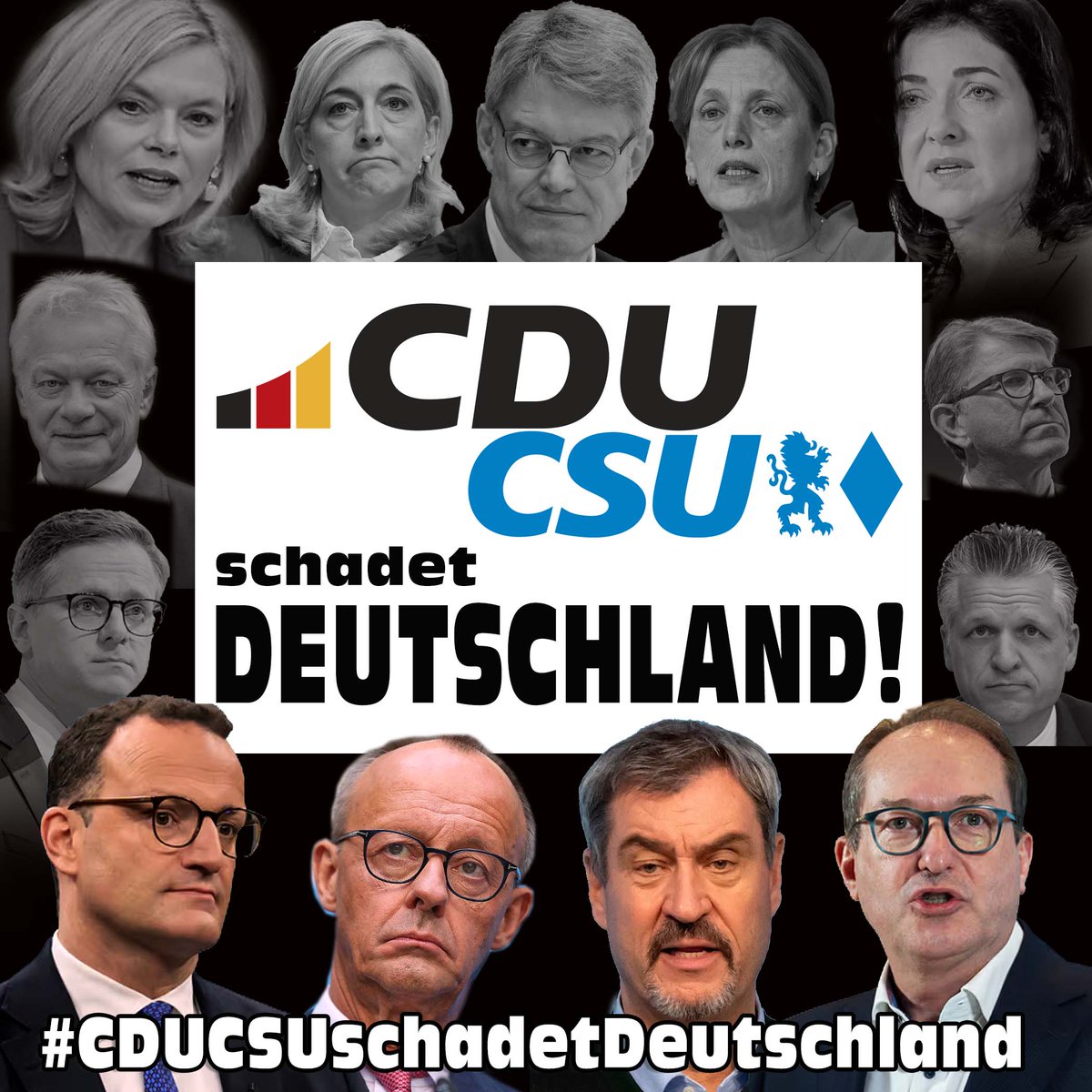 moderkopf16756's tweet image. Nicht vergessen!
#Spahnrauswurf
#Spahnuntersuchungsaussschuss
#SpahnVorGericht
#Warkenrücktritt
#Reicherücktritt
#Dobrindtrücktritt
#Klöcknerrücktritt
#Linnemannrücktritt
#Ludwigrauswurf
#Söderrücktritt
#Weimerrücktritt

#MerzKannNichtKanzler
#Merzkannesnicht