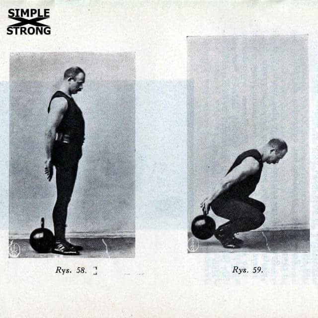 pavelmacek's tweet image. Władysław Pytlasiński (1863-1933) - kettlebell Hack squat. 
From his book Podnoszenie ciężarów (“Weightlifting”), published in 1929.

Learn it here: strongfirst.com/special-events…

#strongfirst #resilient #strongfirstresilient