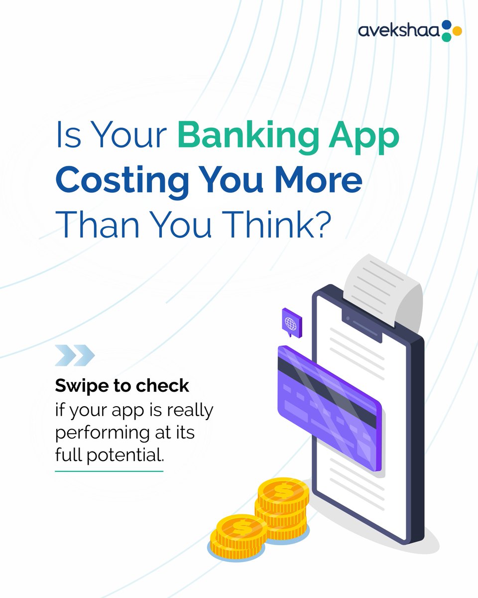 avekshaa's tweet image. Is your banking app really ready to scale?

A quick self-check can reveal what’s slowing you down.

If you paused on even one point, let’s fix it.

Reach out to : info@avekshaa.com | +917289015049

#Fintech #BFSI #PerformanceEngineering #SystemReliability
