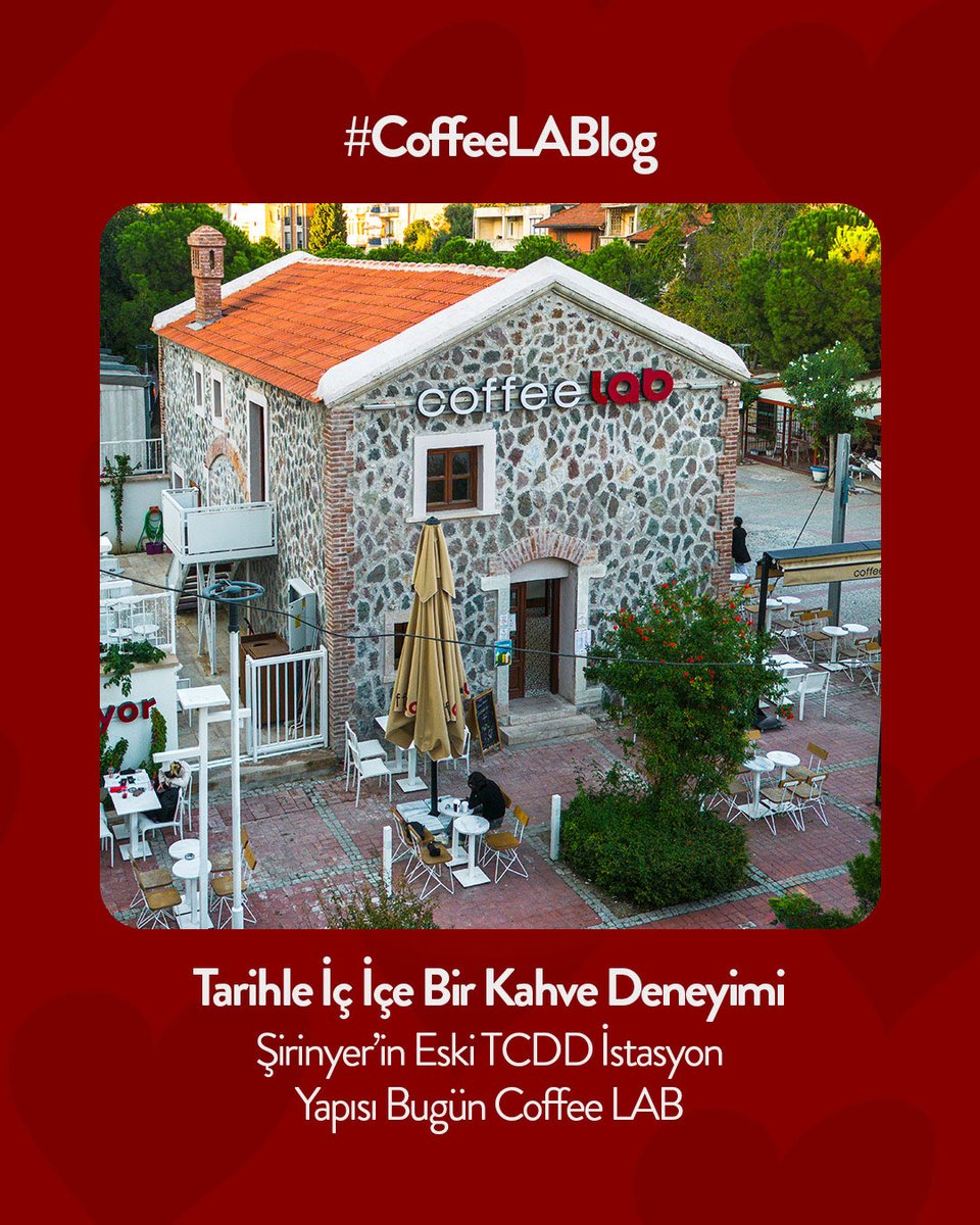 Hatboyu’nda tarihle iç içe bir kahve molası… Şirinyer’in tescilli eski TCDD yapılarından birinin bugün Coffee LAB’a dönüşen yolculuğunu keşfetmek ister misiniz?

Tüm hikâye blog yazımızda, link: coffeelab.com.tr/hatboyunda-bir…

#buca #coffeelabbuca #coffeelablog #şirinyer #izmirşirinyer