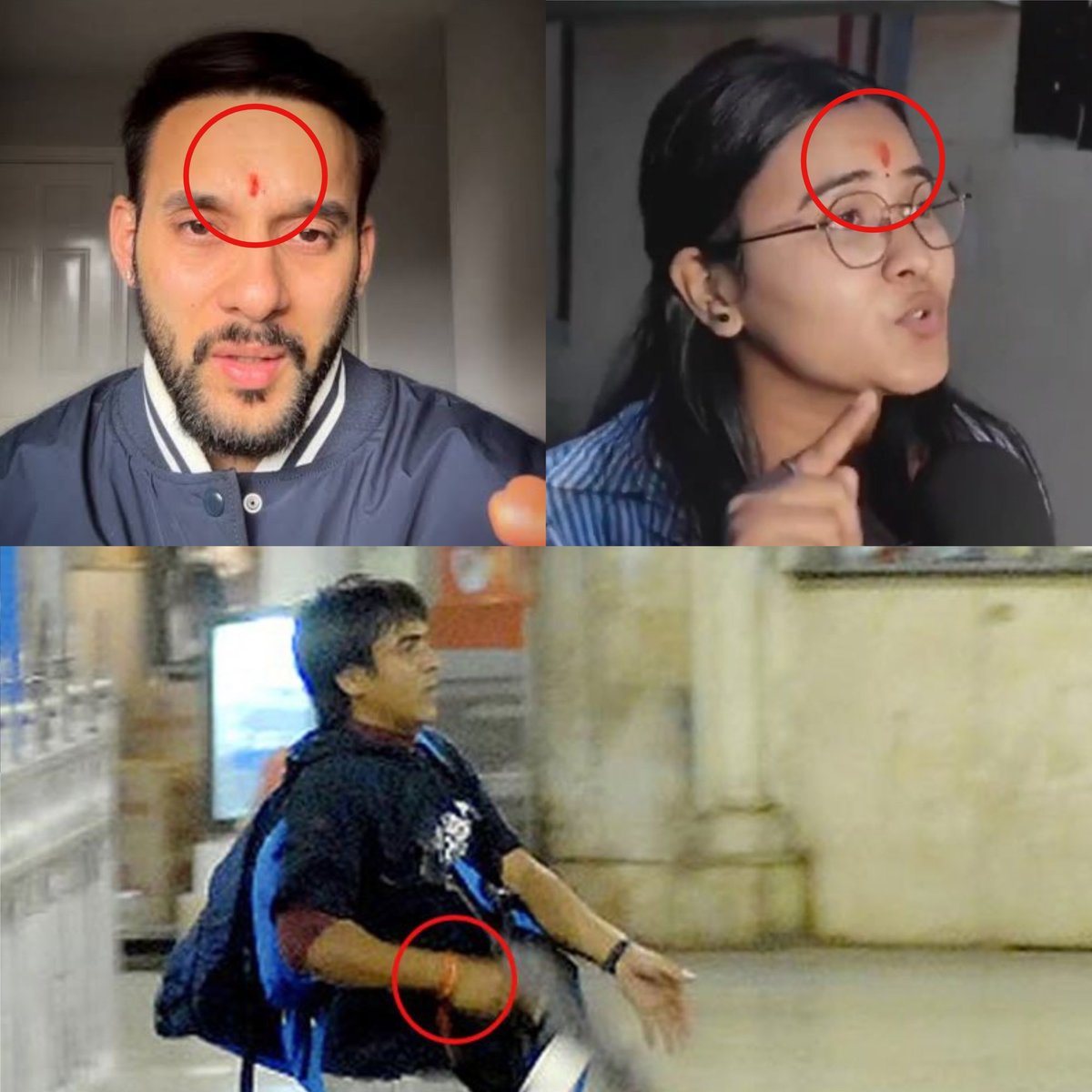 ocjain4's tweet image. हर कोई माथे पर तिलक लगाने वाला, कलाई पर कलावा बांधने वाला हिंदू नहीं होता ✋