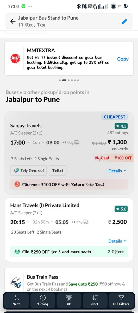 BhoomikaKanoji4's tweet photo. 🚨 Warning to all travelers! 🚨

I recently had a nightmare experience with MakeMyTrip (11th Nov). Booked a bus from my hometown to Pune (5 PM slot), but it turned out to be a disaster. They sent me the driver's number 6 hours prior via SMS - a common practice, you might think. https://t.co/2dlvjLnpeP