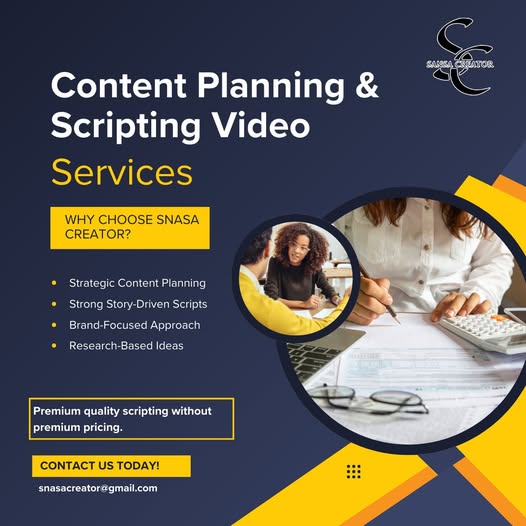 snasa81665's tweet image. 📝✨ Content Planning &amp;amp; Scripting made easy!
Level up your videos with smart ideas and powerful scripts.
DM to get started!
#ContentPlanning #ScriptWriting #VideoScripts #ContentCreator #ReelsIdeas #YouTubeGrowth #ViralContent #DigitalCreator