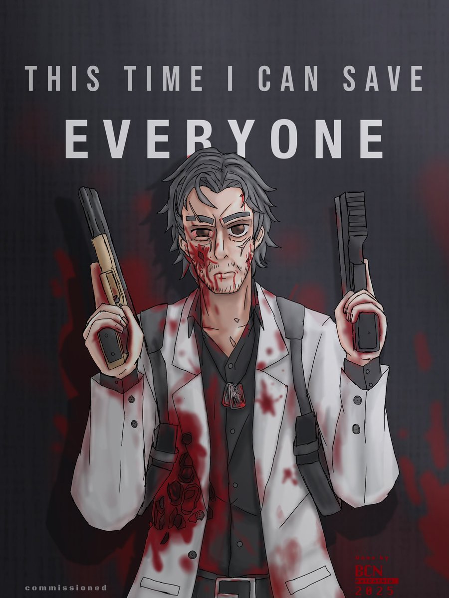 BoiCatnip's tweet image. Commissioned by Anonymous Friend for his own story
(contains gallons of blood)

Thank you for the support!!!!