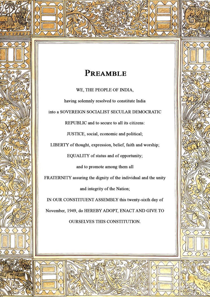 _lokeshsharma's tweet image. The Constitution is the soul of our democracy, which protects the rights of every citizen. Let us reaffirm our pledge to protect our constitutional values.
Greetings on #ConstitutionDay.