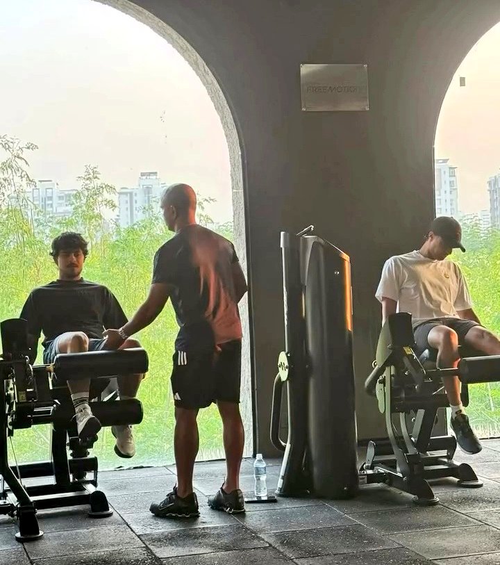 AyushCricket32's tweet image. Ishan Kishan and Abhishek Sharma in the gym 🔥
#IshanKishan #abhisheksharma