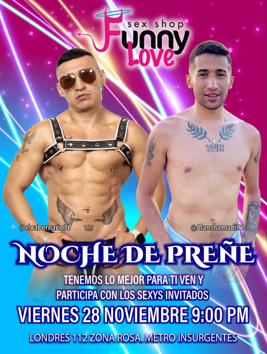 Funny_MXXX's tweet photo. 🔥☆𝗦𝗛𝗢𝗪 𝗦𝗢𝗟𝗢 𝗣𝗔𝗥𝗔 𝗘𝗟𝗟𝗢𝗦☆🔥                   
                       @Funny_ZonaRosa
VIERNES 28 DE NOVIEMBRE 9:00 PM 
        ✨️-𝗜𝗡𝗩𝗜𝗧𝗔𝗗𝗢𝗦 𝗘𝗦𝗧𝗘𝗟𝗔𝗥𝗘𝗦-✨️
🍆 @Alanshamadi91 
🍑 @elcabernario50 
Ricos Y Calientes Chicos en un  Show muy Interactivo y Podrás Ser Parte de Ella!
@RGLMXOF
💦 Te lo vas a Perder!
@FunnyShowsXXX
@Funny_MXXX
@Rp_IsraelFunny 
@ArtGonSa
@GisMorocha
👌No te Quedes Fuera‼️