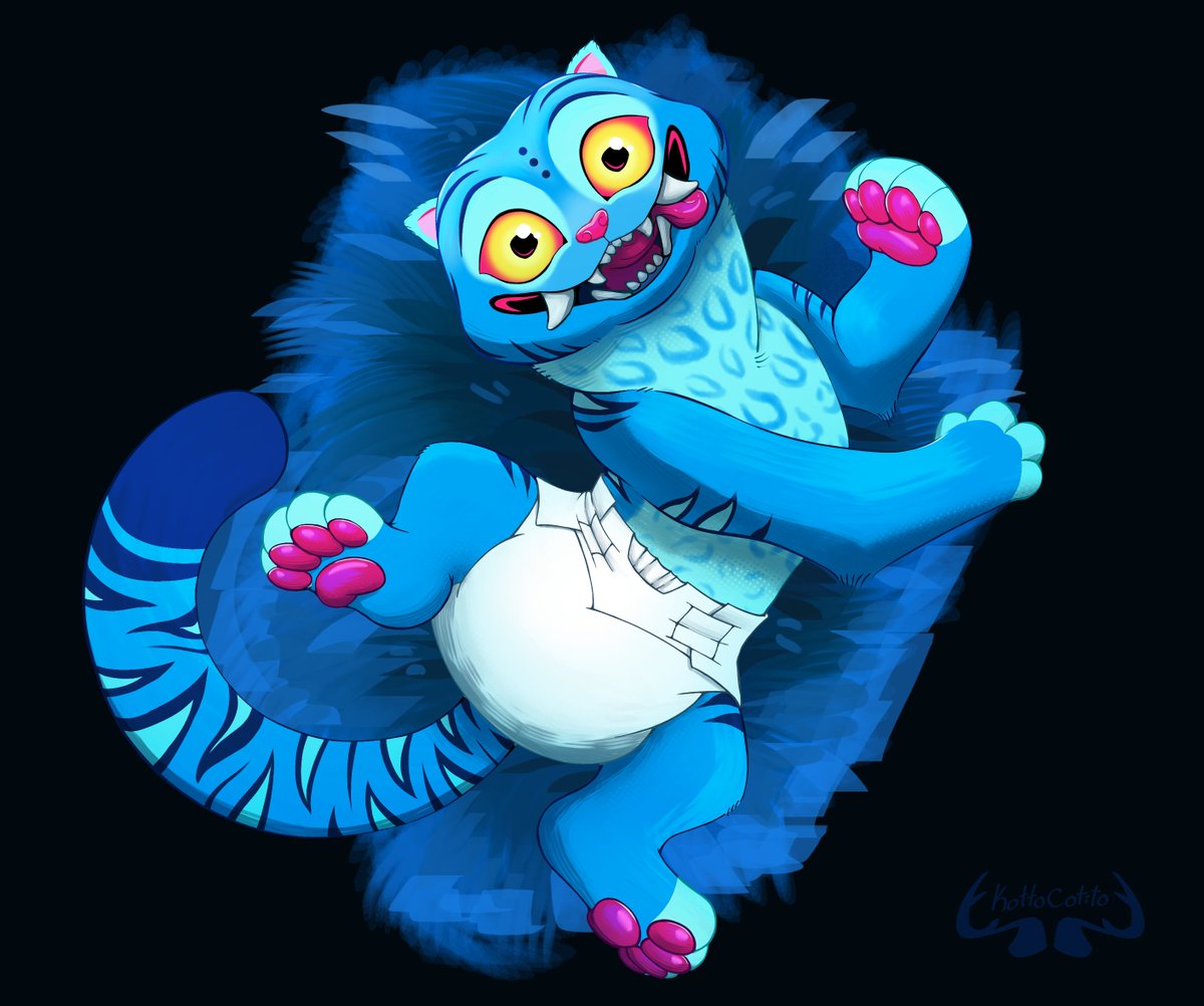 Just a little tiger enjoying the softness of the grass... and his big soft padding! ☁️🌟