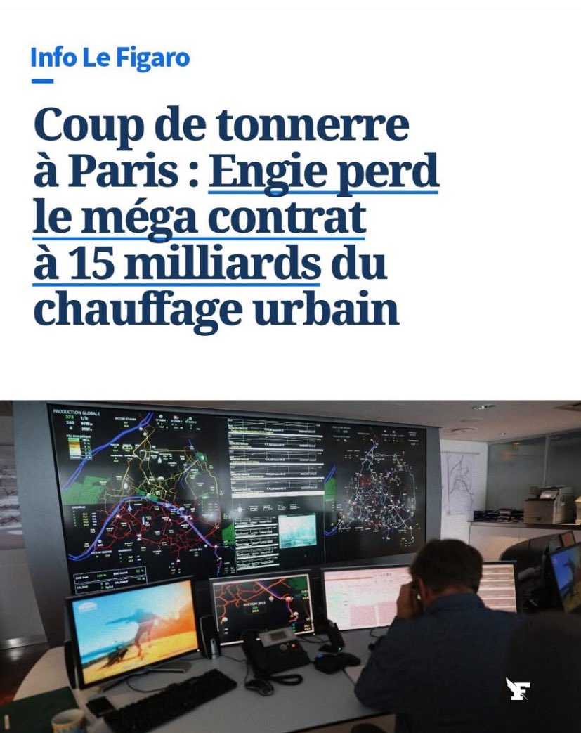 Ad_Vitam44_'s tweet image. ⚡️🚨Perte pour #Engie mais basculement pour #Dalkia filiale du groupe #EDF . 
Rachat de cette filiale par 🤫

Le géant de l’énergie, ENGIE opérateur historique, a été évincé par la Mairie de Paris au profit d’un consortium emmené par #Dalkia, #Eiffage et la #RATP pour les 25…