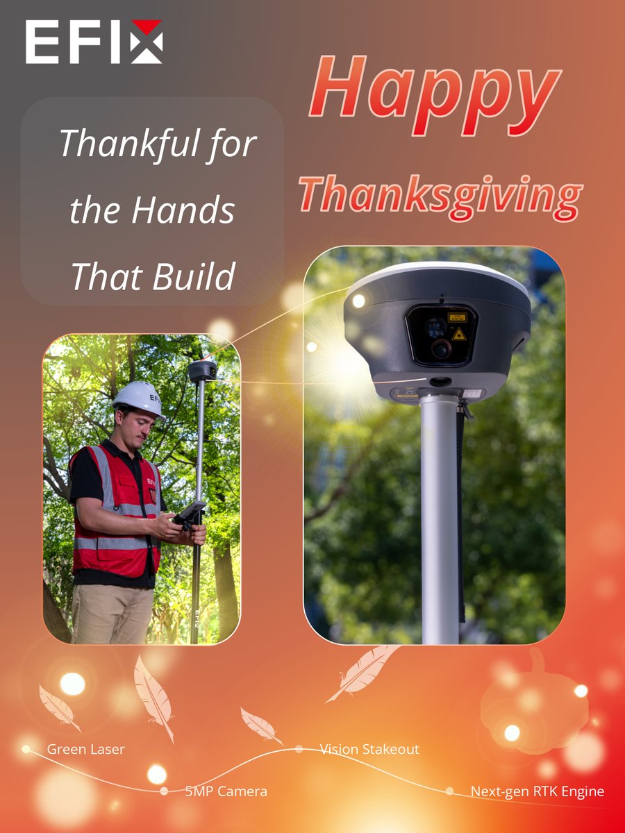 🏗👷‍♂️To the tireless builders, surveyors, and creators: your hard work is the true foundation of everything. ❤

We're honored to be in the field with you. Wishing you a warm and joyful Thanksgiving. 🤝🍂