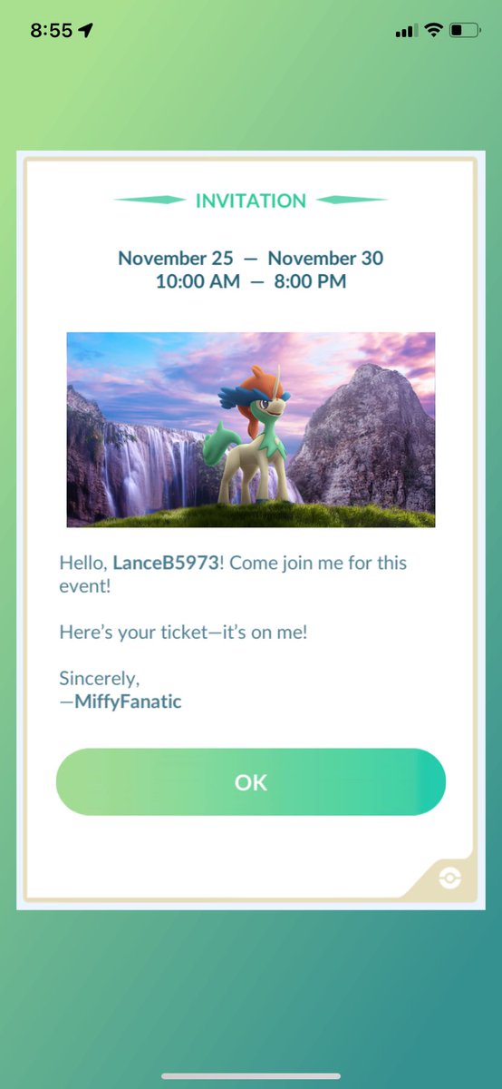 Appreciate u <a href="/MiffyFanatic/">Rachel</a> for Keldeo ticket. Hope we get some amazing shiny iv’s or shundo perhaps. Much love and aloha

#PokemonGOfriend #pokemongo