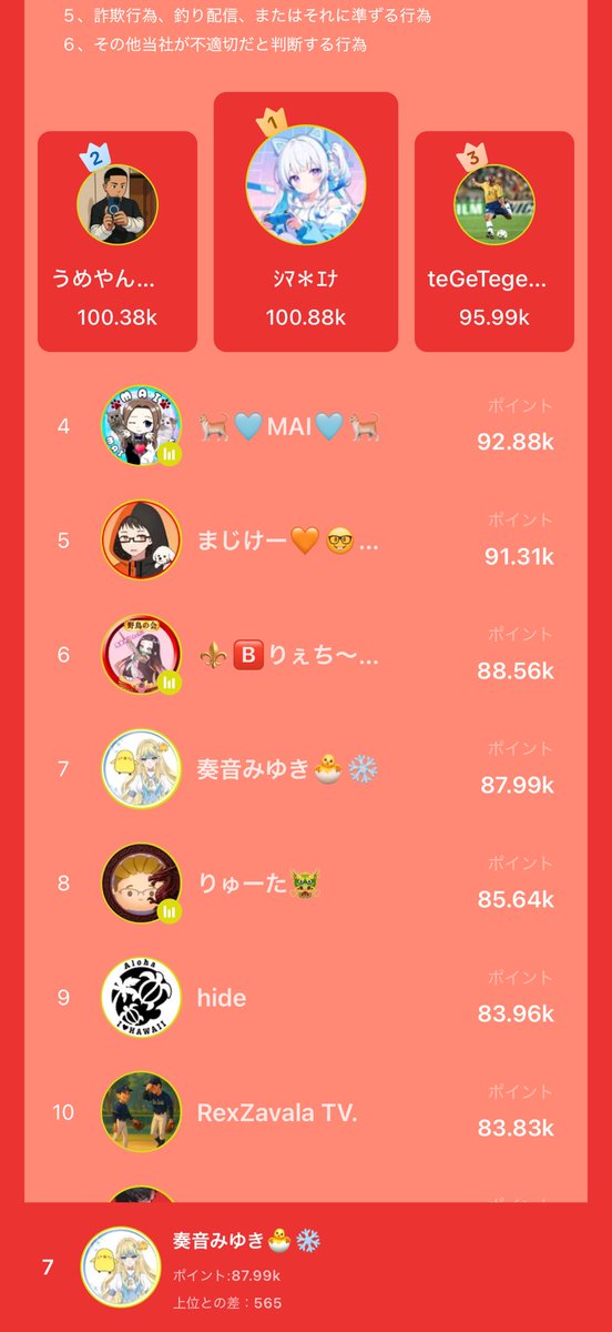 ただいま7位です！
次は夜20時からマイクラ参加型！
24時くらいからクロノトリガー進めていきます！

ぜひ下記動画から配信に遊びに来てね💗

vt.tiktok.com/ZSf5LtP9X/