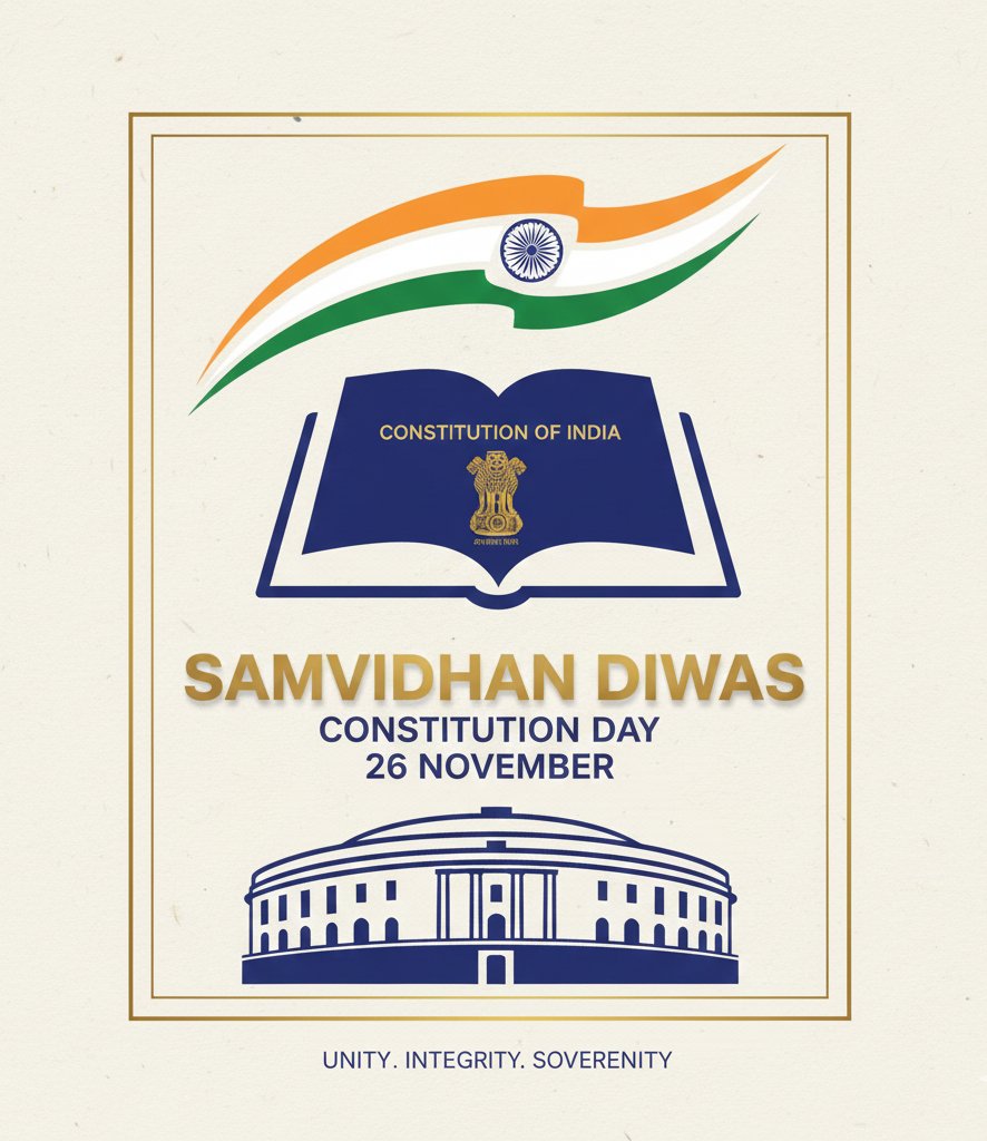 vikaskumarweb's tweet image. हमारा संविधान हमें अधिकार देता है, ज़िम्मेदारी सिखाता है और न्याय की राह दिखाता है।

आज संविधान दिवस पर बाबा साहेब भीमराव अंबेडकर जी को कोटि-कोटि श्रद्धांजलि। 🇮🇳

#ConstitutionDay #Ambedkar #संविधान