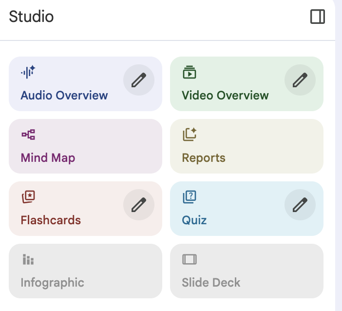Buatnya pake google notebooklm.
1. kunjungi link (notebooklm.google)
2. Create new notebook
3.Masukin source (link youtube, file, website)
4. Pilih mau dibuatin apa

<a href="/eskepalmilosatu/">Milo. | #InvestasiTenang</a> <a href="/dojjunn/">이사 dojjunn</a> @Meteor432