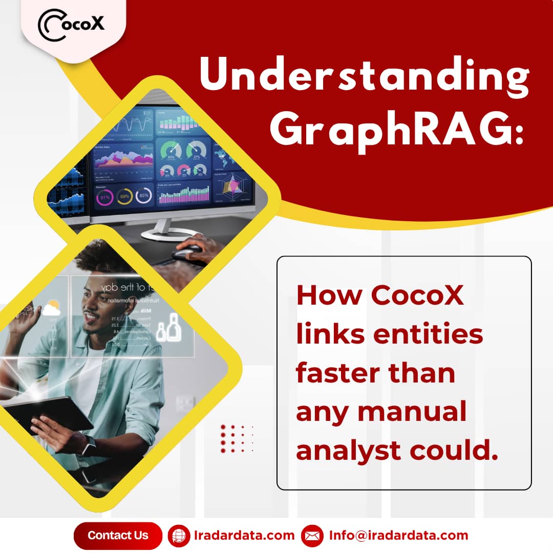cocoxintel's tweet image. Manual analysis can’t keep up with today’s data speed. With GraphRAG, CocoX connects entities in seconds—boosting accuracy and accelerating decision-making.
Data clarity starts here.

#GraphRAG #DataTech #AIForBusiness #DataAutomation #CocoX #IradarData #BusinessIntelligence