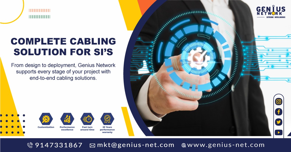 Gennet013's tweet image. End-to-end cabling solutions for System Integrators.
Copper. Fiber. Reliable performance—powered by Genius Network.
#GeniusNetwork #SystemIntegrators #CablingSolutions #Networking