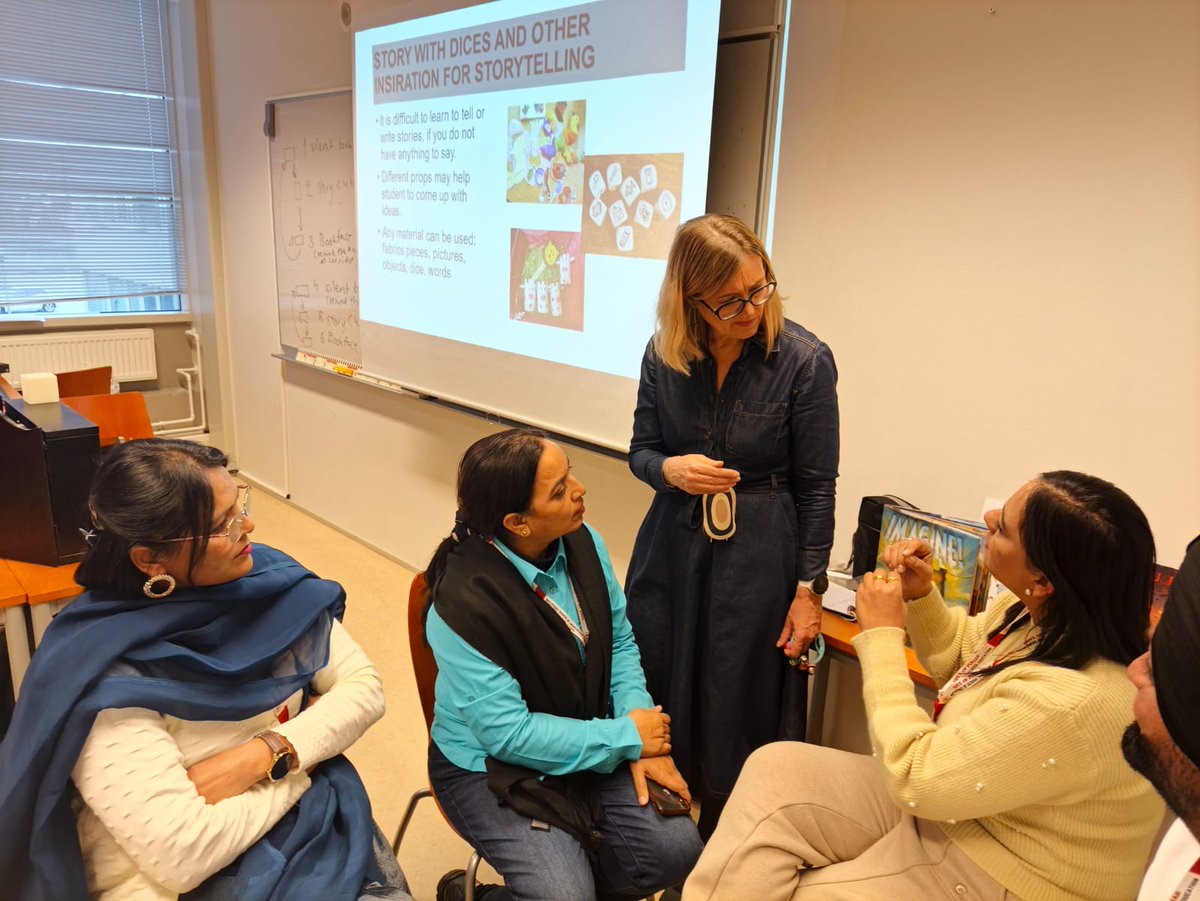 schooledu_pb's tweet image. One week into the Finland immersion, our Punjab government school teachers are truly in their element! From exploring libraries and learning centres to presenting their work with peers, every day is packed with new ideas and inspiration. #TeacherTraining #GlobalLearning #edreform