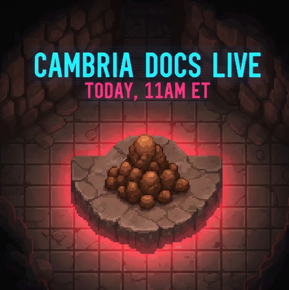 CheHubaStyle's tweet image. Something’s bubbling under @playcambria  A strange pile, a glowing mark, and a room that shouldn’t exist. What drops TODAY at 11am ET might just change everything!