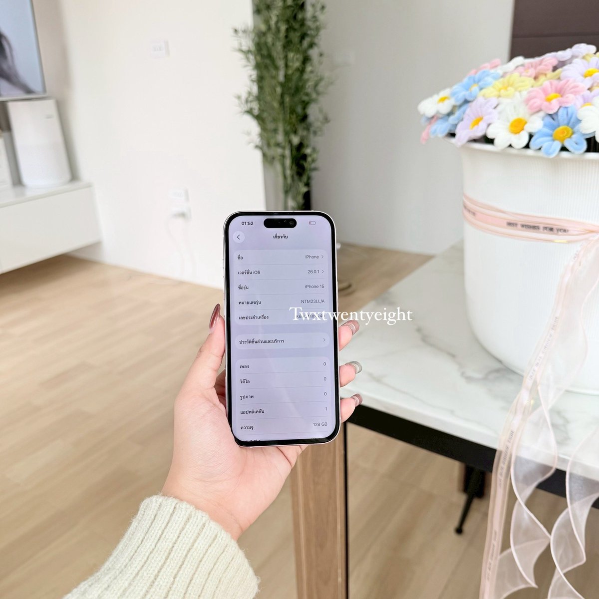 twxtwentyeight2's tweet image. ⋆.˚ iPhone15 128gb แจ้งจอ 𓆝 𓆟 

:¨ ·.· ¨: ราคา 15,900 ส่งฟรี [ ชุดชาร์จ +มีกล่อง ]🍎⭐️
 `· . ꔫ เครื่องมือ 2 ไม่ติดไอคลาว รีได้
แบต 100% สแกนหน้า+ ใช้งานได้ปกติ

 #ไอโฟนbymm #ไอโฟนมือสอง #ส่งต่อไอโฟน #ส่งต่อไอโฟน #ไอโฟนมือสองราคาถูก #ไอโฟนมือสองสภาพดี #ส่งต่อไอโฟนมือสอง