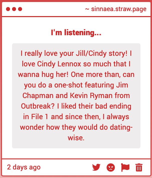 sinnaea's tweet image. I'm so bad at checking my strawpage, sorry anon! But I totally see the chemistry between them! A first date one-shot scenario with them would be so cute. Putting that idea in the back of my mind for now. sinnaea.straw.page