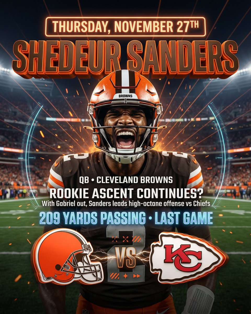 deepchampai's tweet image. 🏈 Shedeur Sanders NFL Spotlight
Shedeur Sanders is putting on a show for NFL against Kansas City Chiefs.
Jahmyr Gibbs, a dynamic offensive weapon for the Lions, has already hauled in 48 receptions for 380 receiving yards and 3 touchdo…
#NFL #DeepChampAI #ShedeurSanders #CLE #KC
