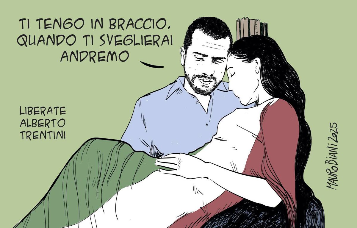 sabripillot's tweet photo. "E sono qui, dopo un anno, ad esprimere la mia indignazione, perché sono certa che per Alberto non si è fatto quel che era necessario e doveroso fare per la sua liberazione.
Sono stata troppo paziente ed educata.
Ma ora la mia pazienza si è esaurita"
La mamma di #AlbertoTrentini https://t.co/I6VGKTPf56