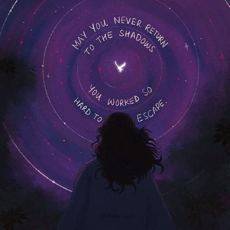 ManishS70265's tweet image. 🌌 “May you never return to the shadows you worked so hard to escape.” ✨ 

Let your healing be permanent and your progress unstoppable. 

Keep shining, even on tough days! 🕊️

#HealingJourney #MentalHealthMatters #KeepGoing #SelfCare #Motivation #GlowUp
