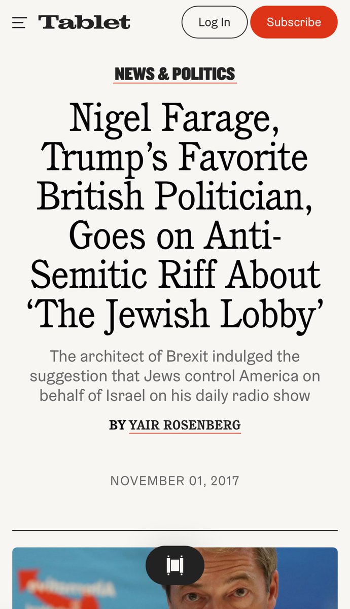 Nigel Farage was not just antisemitic when at school.

There are plenty of more recent examples of him being an antisemite.