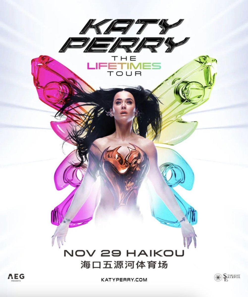 🍭🎤 HEY KATYCATS! The moment we’ve all been waiting for—Katy Perry’s "THE LIFETIMES TOUR" finale in #Haikou is HERE! 🎇✨ On November 29th, get ready to sing along to all her Billboard hits under the stars at Wuyuanhe Stadium.

But wait—there’s MORE! From Nov 27-29, dive into a