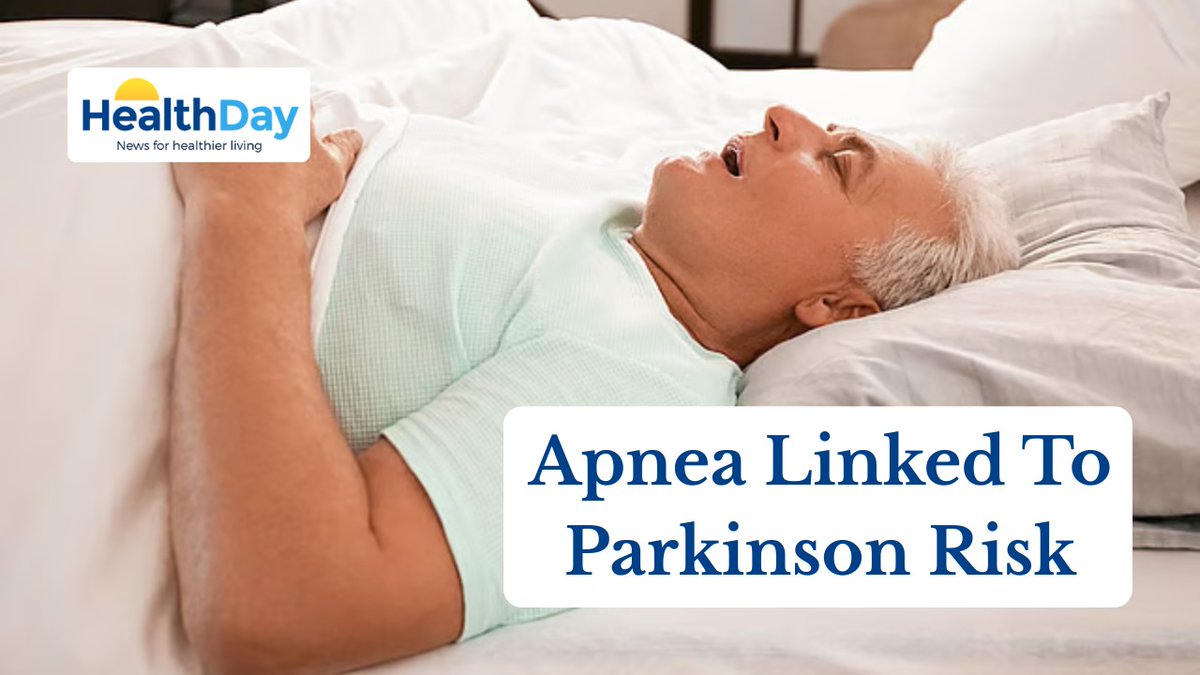 HealthDayTweets's tweet image. A new study finds people with untreated obstructive sleep apnea are nearly twice as likely to develop Parkinson’s disease over time.

youtu.be/MinX-Zd8ITc

#SleepApnea #ParkinsonsDisease #CPAP #SleepHealth #Neurology #BrainHealth #OSA #HealthResearch #MedicalStudy…