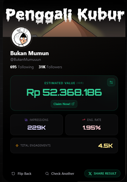 Padahal kemarin gue tawarin akun ini 1.5 jt ke bini gue, emang bukan rezeki dia.