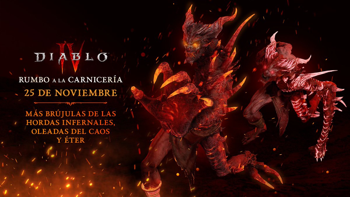 Proenix00's tweet image. [#Diablo4] Ya está disponible el evento &amp;lt;Rumbo a la carnicería&amp;gt;

Concluirá el 2 de diciembre.